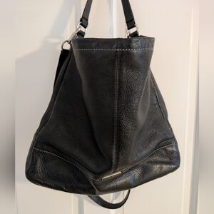 Coach Black Pebbled Leather Hobo Bag